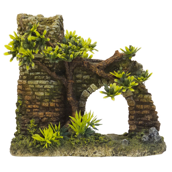 Aqua Ornaments "TOWER WITH ARCH" with plants