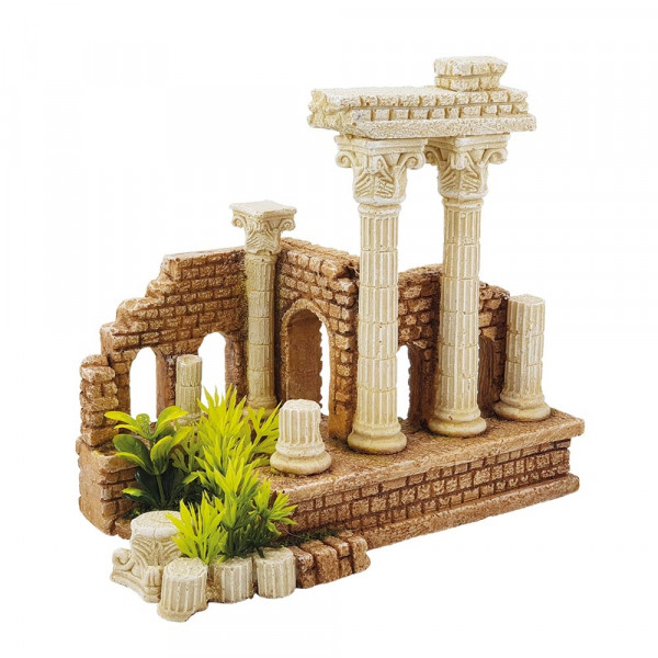 "Ancient columns" with plants