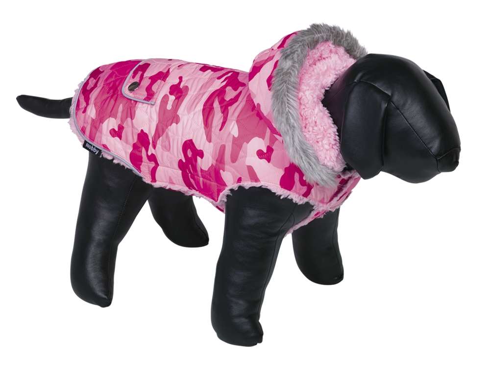 Norbi Hunde-Wintermantel, Winddicht & Warm, Mit Integriertem Geschirr & Reflektierendem Kragen, Größen XS-XXL