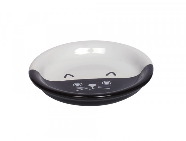 Cat ceramic milk dish "FACE"
