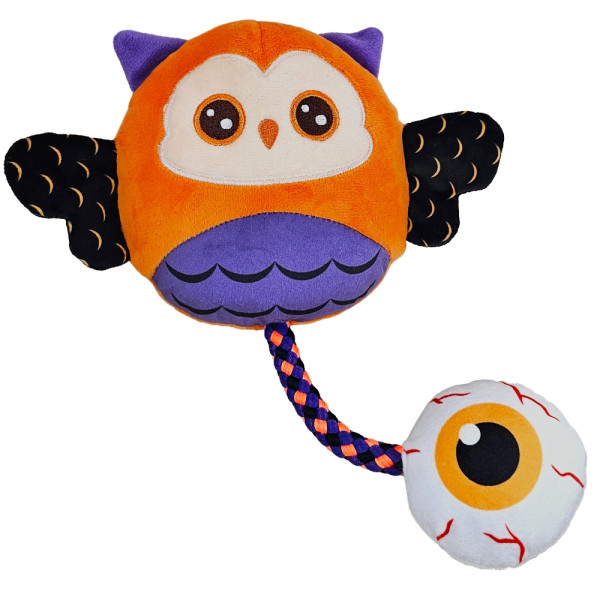 Halloween Plüsch Eule mit Seil