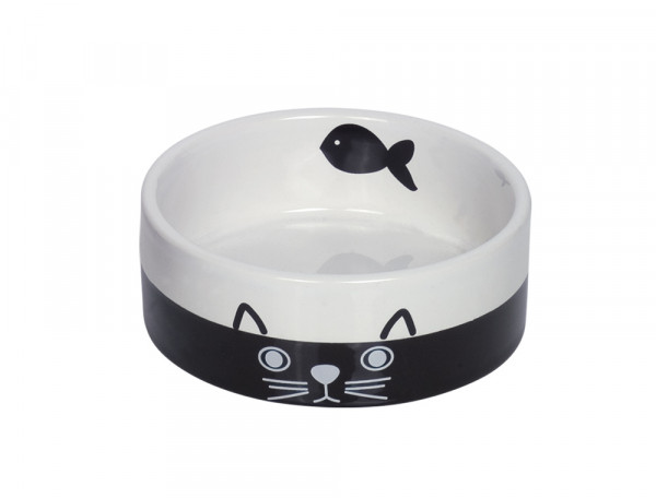 Cat ceramic bowl "FACE"