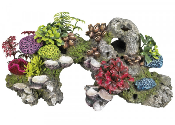 Aqua Ornaments "CORAL" WITH PLANTS